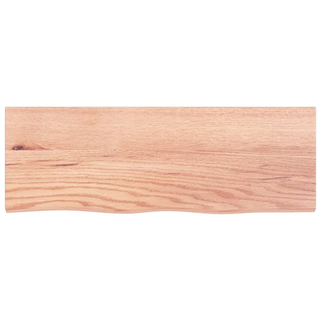 Washbasin Top in Light Brown 80 x 30 x 2 cm Solid Wood Treated