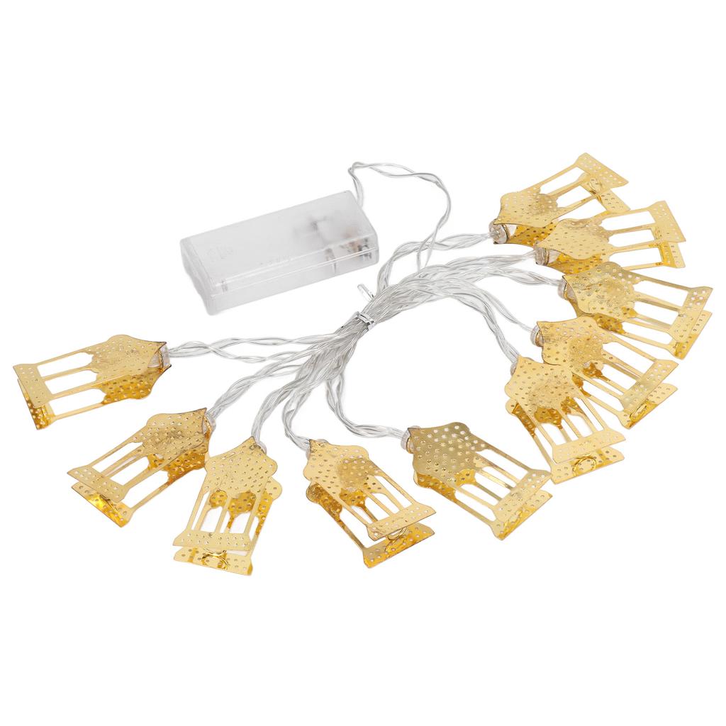 Castle LED String Lights Islam Eid Ramadan Mubarak Decorations Aesthetic Room Decor for Outdoor Tent