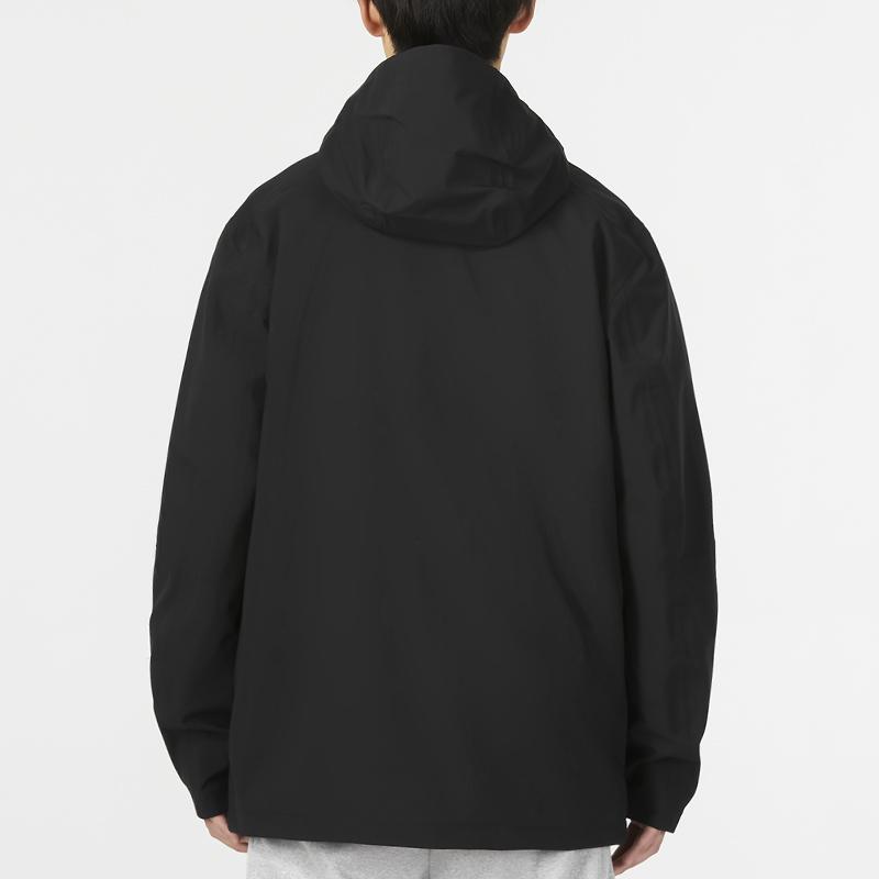 Timberland Af 3L эластичная водонепроницаемая куртка с капюшоном и принтом логотипа, теплая водонепроницаемая повседневная куртка для мужчин, черная A69GH-001