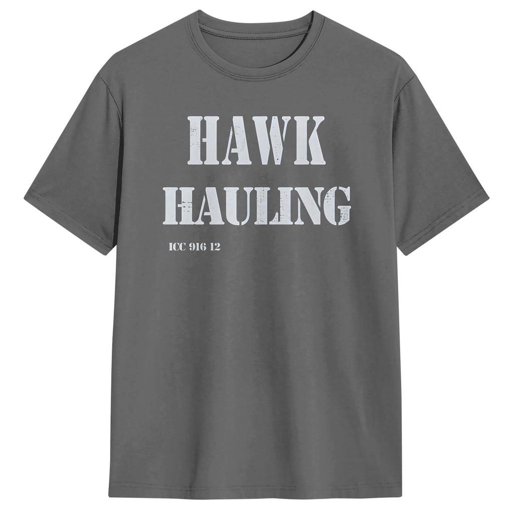 Hawk Hauling Door Decal TShirt Summer Over The Top Hippie TShirts Pure Cotton O Neck Oversize Clothes Short Sleeve Tshirt
