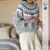New Autumn and Winter Ethnic Style Long-sleeved Round Neck Loose Versatile and Comfortable Commuter Style Sweater