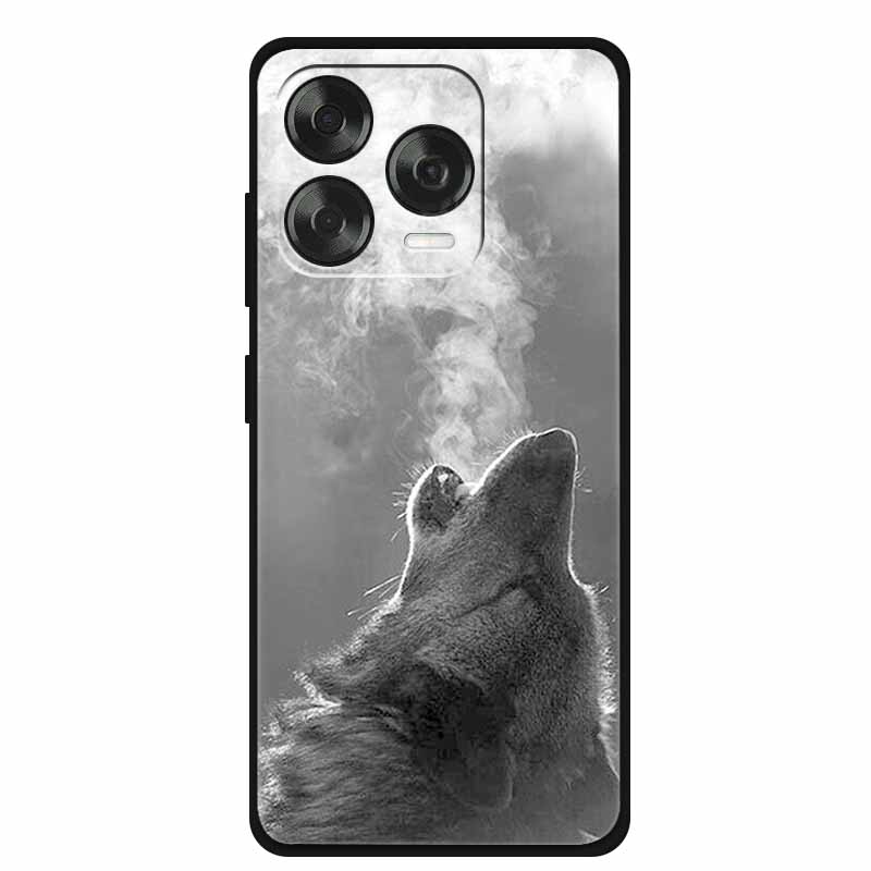 Для ZTE Nubia V70 Дизайнерский Чехол Чехол для Телефона Волк Лев Черный Силикон Мягкая Задняя Крышка Для ZTE Blade V70 Vita Чехол V 70 Vita Coque