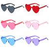 One Piece Love Heart Sunglasses Women Brand Designer Fashion Cute Sexy Retro Cheap Sun Glasses Red Female Sweet Eyewear Uv400