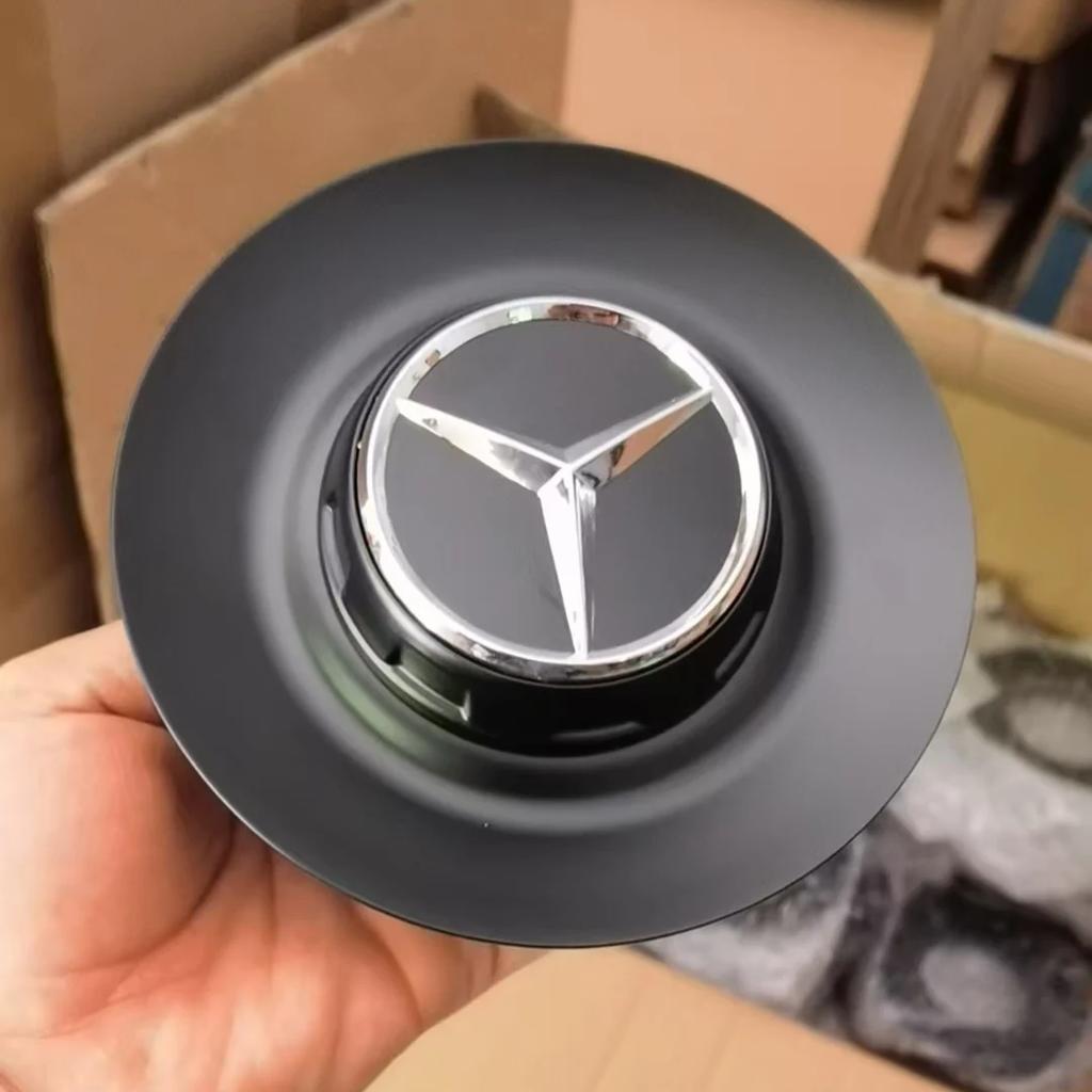 Автомобильная наклейка A0004001100 145мм/68мм Алюминиевый значок автомобиля Колпачок центральной ступицы диска Отдельный Для Mercedes-Benz C190 AMG GT/GT