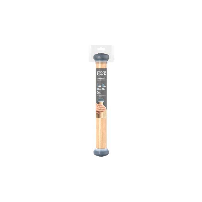 Sky Joseph Joseph Wooden Rolling Pin with Adjustable Thickness Measure