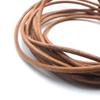 1 метр Длинный Круглый Кожаный Шнур из Коровьей Кожи 2,5 мм Кожаные Шнуры для DIY Шитья Плетеный Шнур для Ожерелья Браслета Материалы Упаковочная Веревка для Подарков