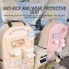 1 шт., розовый защитный чехол для детского сиденья автомобиля, мультяшный коврик с защитой от ударов, с сумкой, водонепроницаемый защитный коврик для спинки сиденья автомобиля, противоударный коврик