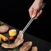 3pcs 304 Stainless Steel Barbecue Tongs Heat Resistant Steak Tongs Bread Tongs  BBQ Parties