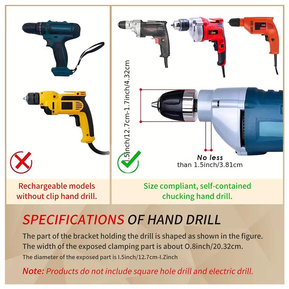 Фиксированный кронштейн для сверления квадратных отверстий, деревообрабатывающий шипорезный станок, кронштейн для крепления электрической дрели, аксессуары