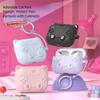 Silicone Earphone Case Cartoon Cat Ear Protective Shell for Airpodspro3 Earphone Accessories