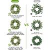 45cm Artificial Flower Eucalyptus Wreath Outdoor Front Door Wall Window Decoration Simulation Holiday Celebration Wreath