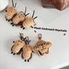 Car Key Holder Backpack Pendant Cockroach Key Chain Creative Stuffed Doll Fun Gift Accessories
