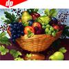 Diamond Embroidery Full Display Fruit Dish Diamond Painting Full Drill Round Rhinestones