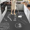 Carpet for Kitchen Floor Mat Pvc Leather Waterproof Non-slip Long Rug Oil-proof Foot Mats Pink Flower Home Decoration Rugs