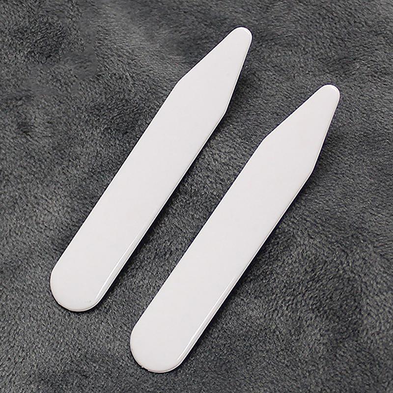 2 Pcs Carbon Fiber Collar Stays For Business Men's Shirt Party Dress Brace Accessories Reinforcement Insert Fixing Jewelry