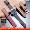 AE1200 A158 Ретро Натуральная Кожаная Ремешок Для Casio DW-H5600 A168 AE1300 Винтажный Браслет Часов Мужской Выпуклый рот Бычья кожа Браслет 18 ММ