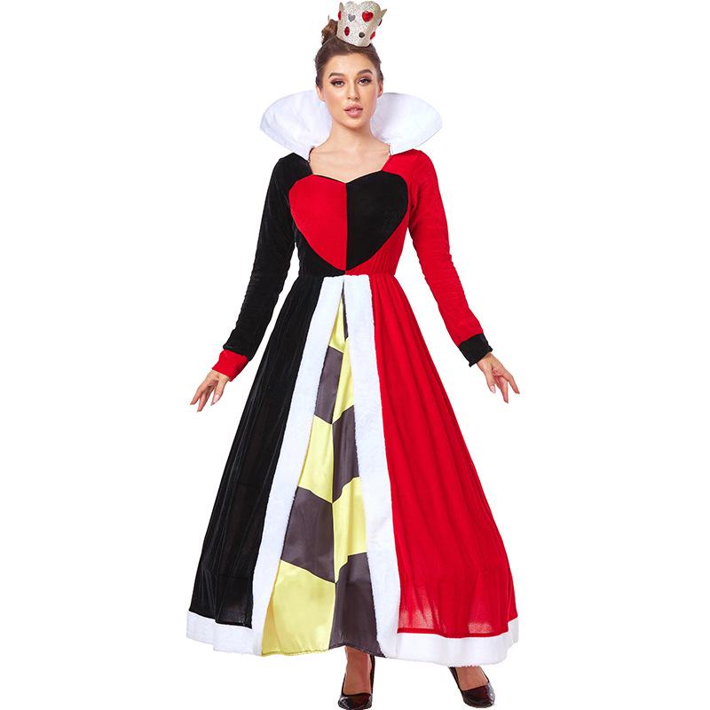 Queen of Hearts Halloween Cosplay Costume for Adults