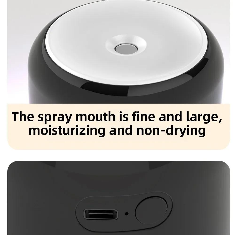 2025 Новый USB увлажнитель воздуха Большой объем 200 мл Тихая работа с подсветкой для дома, офиса, спальни, автомобиля, для использования в помещении Зима