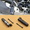 LEDISHUN Exhaust Pipe Slider Muffler Slider for Kawasaki Ninja 400 Z400 (2018-2023) Ninja 250 Z250 (2019-2023) (Black)