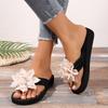 Summer Beach Shoes for Women New Fashion Flower Women's Wedges Slippers Roman Ladies Casual Flip Flops Female Flat Slides