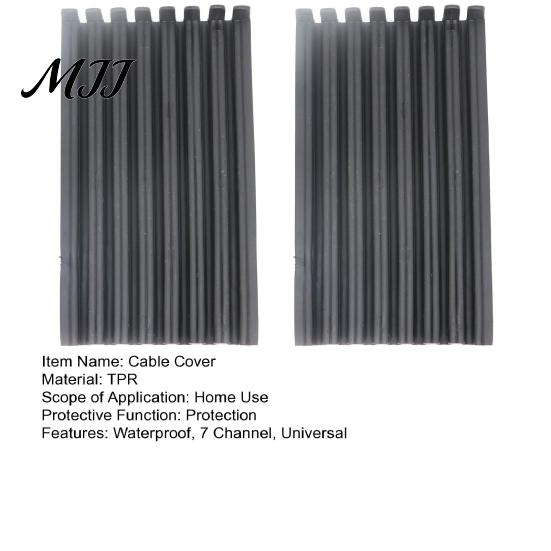 Waterproof Solar Cable Cover 1/2Pcs Roof Photovoltaic Cover, 7 Channel Wire Management for 4-6mm2 PV Cable, Protector Storage