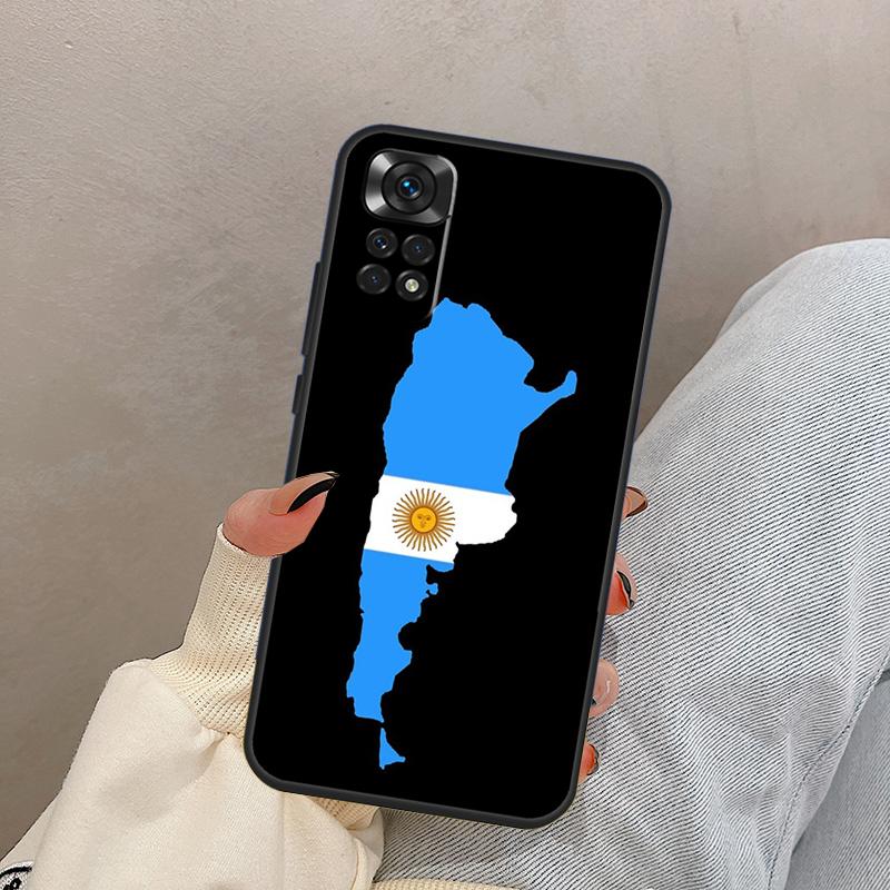 Флаг Аргентины Для Xiaomi Redmi Note 13 10 12 11 14 Pro 11S 12S Чехол Для Redmi 15 13C 12C 14C 10C 15C