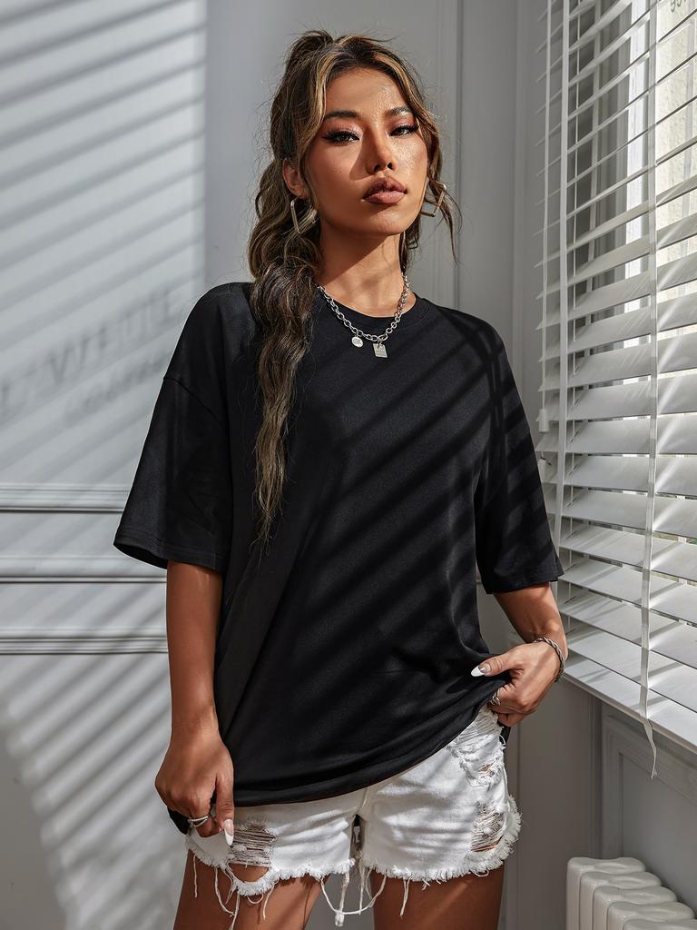 Good Things Are Coming Slogan Letter Printing T-Shirt Women Cotton Clothing O-Neck Breathable Short Sleeve Loose Oversize Tops