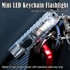 Rechargeable Mini Flashlight 10 Mode Portable Keychain Light Magnetic Torch USB Rechargeable Uv Lamp Emergency Camping Lantern