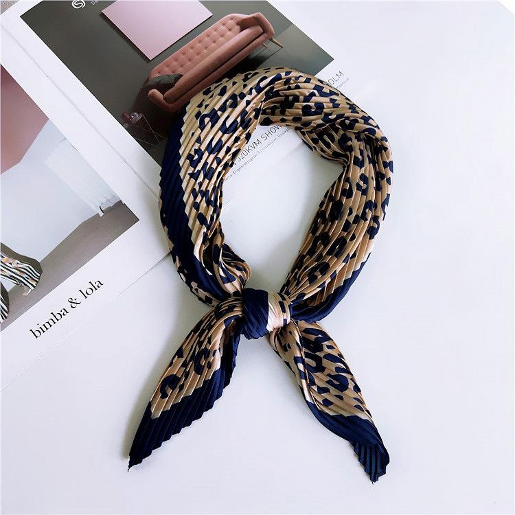 Decorative Simple Texture Silk Scarf Women'S New Style Spring And Autumn Summer Fashion Versatile Headscarf Work Scarf