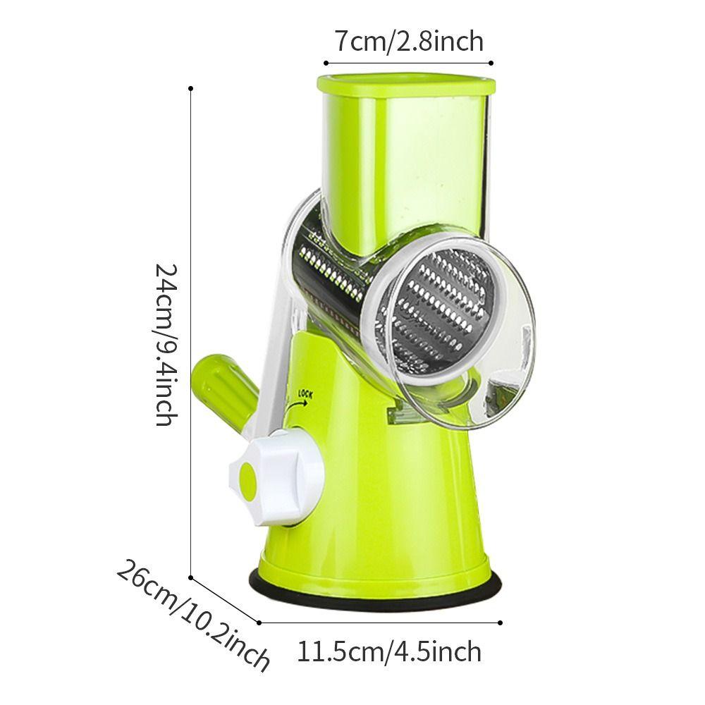 Stainless Steel Manual Rotary Vegetable Slicer Manual Rotary Kitchen Chopper  Home Cooking