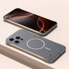 Безрамочный матовый чехол с магнитами для iPhone 17 17E 16 16E 15 14 13 12 Mini 11 Pro Max 8 7 Plus XS X XR SE 2 3 Жесткая поликарбонатная крышка
