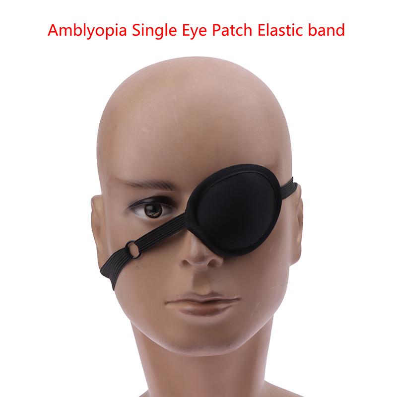 1pc Pirate Eye Patch Unisex Black Single Eyepatch For Cosplay - Washable Adjustable Concave Eye Patch Kid Pirate Costume