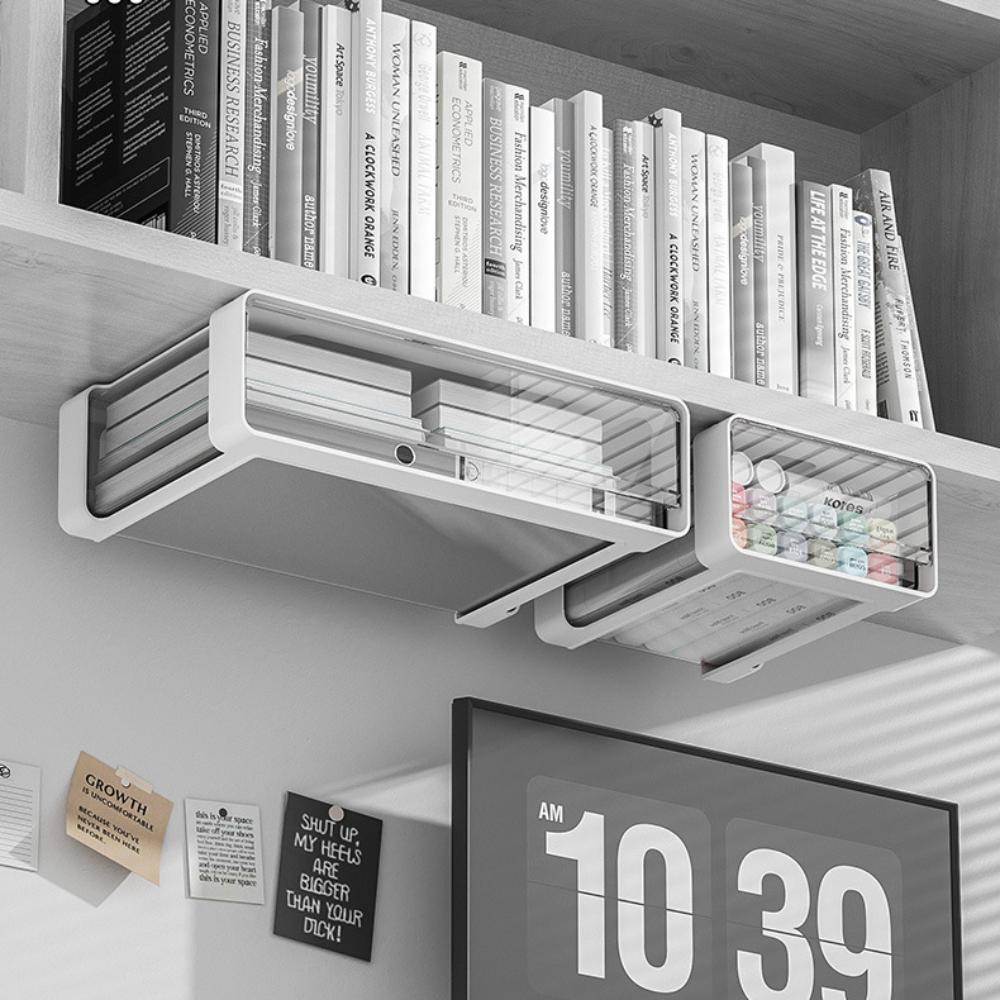 Скрытый под столом шкаф для хранения вещей с выдвижным ящиком, самоклеящийся ящик для хранения вещей, офисный стол