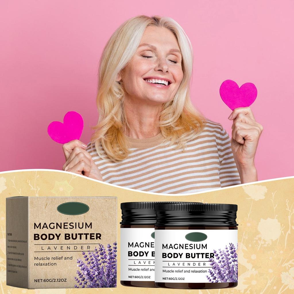 Масло для тела с магнием и лавандой Бальзам для тела с магнием Крем для ухода за телом с лавандой Успокаивающий крем Средства для сна
