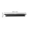 1pc Metal Wire Management Rack 24-Slot Network Cable Management System Organizer Raceway Mount Server Electric Wire Power Cords