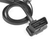 AA92-60CM Длинный OBD2 16-контактный удлинительный кабель с переключателем Плоский провод Адаптер Автомобильный 1 Male На 2 Female OBD 16 Pin Конвертер Разъем