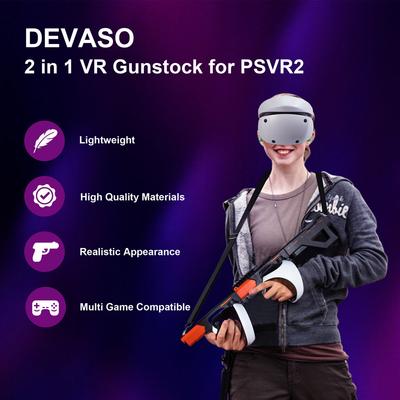 Приклад для контроллера PS VR2 VR, чехол, пистолетная рукоятка, улучшенный игровой опыт стрельбы в FPS для аксессуаров PlayStation VR2