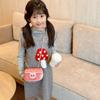 Stylish Velvet Mini Chain Shoulder Bag For Children Perfect For Daily Wear
