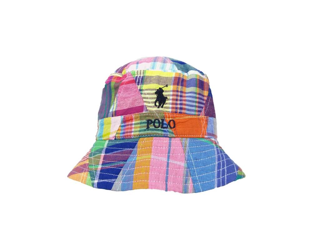 (Polo Ralph Lauren) Men's and Women's Patchwork Cotton Bucket Safari Hat Cap 01080014-SM-MULTI [Used]