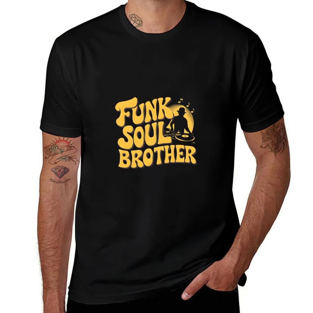2025 новая футболка Fatboy Slim Funk Soul Brother Tribute уличная одежда аниме винтажная футболка мужская Удобная и высокого качества