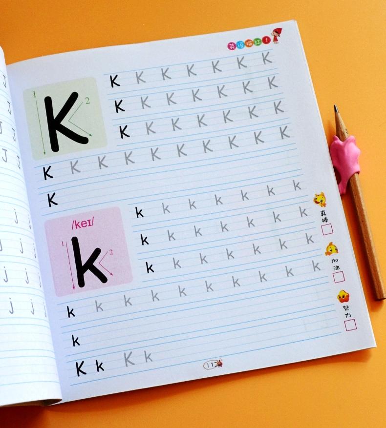 26 ABC English 3-6 Kids Preschool Letter Copybook Drawing Baby Toy Hand Writing English Educational Toys For Children Preschool