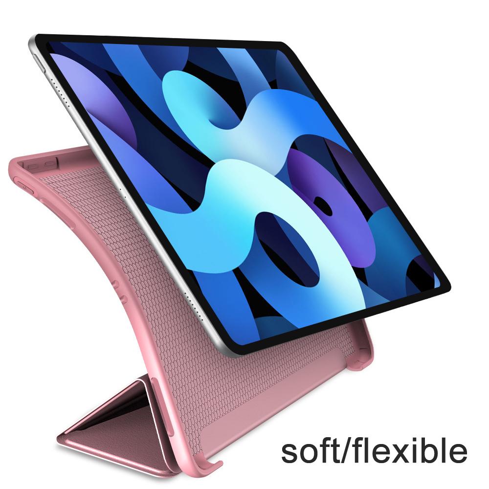 Чехол для iPad Air Pro MINI 3 4 5 6 7 8 9 10-го поколения, 3-складной кожаный чехол-конверт для планшета, мягкая подставка из жидкого силикона, 11 12.9 13, Обложка