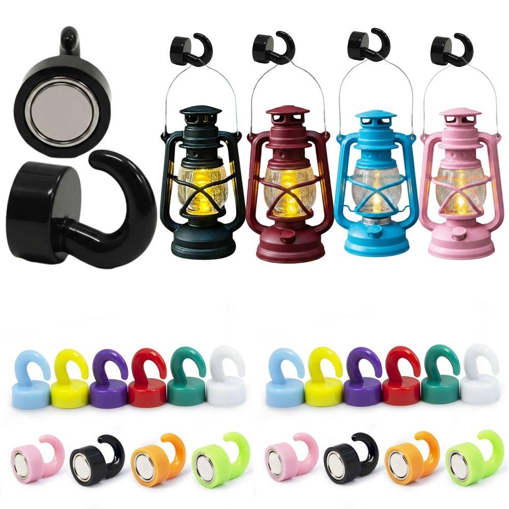 Solid Metal Body Magnetic Storage Hooks Multi-Color Storage Hooks Kitchen Organization
