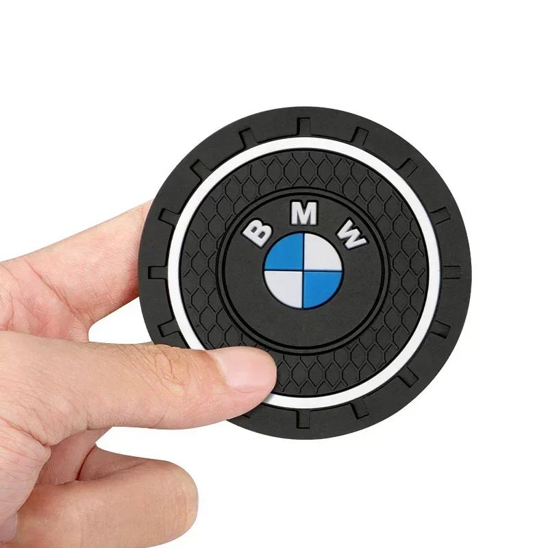 For BMW Car Coaster Water Cup Bottle Holder Mat Anti-slip Pad For BMW M M3 M5 M6 M2 X1 X2 X3 X5 X6 X4 E30 E39 E46 E53 E60 G30 G2