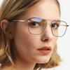 Pochromic Anti Radiation Eyeglass Metal Computer Glasses Anti Blue Light Eyeglasses For Woman Man