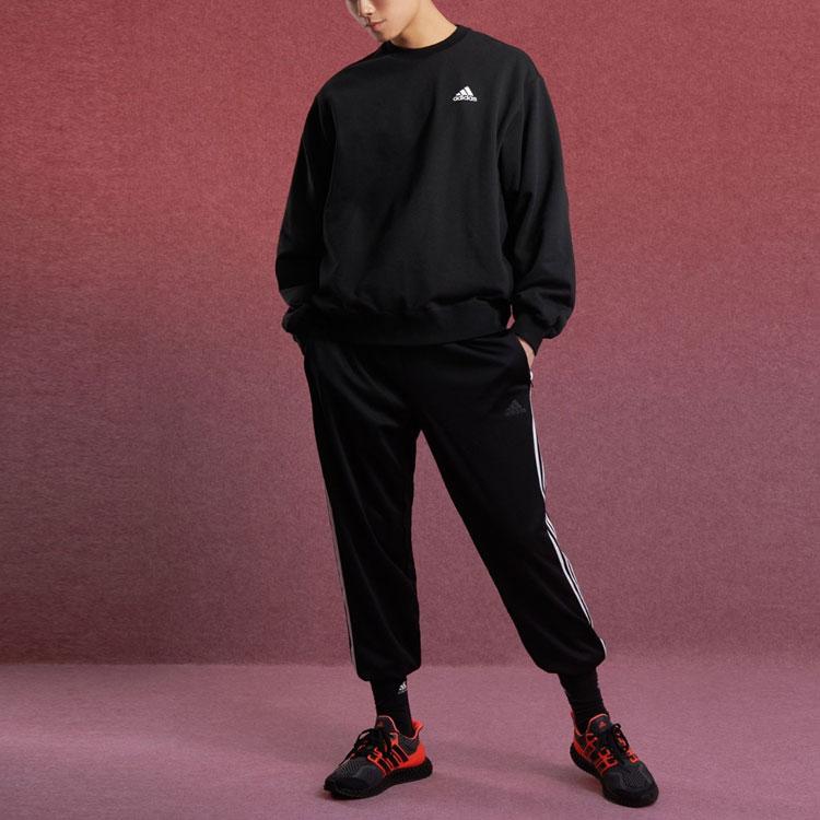 Adidas Мужские джоггеры в полоску 3S на шнурке, черные H37070