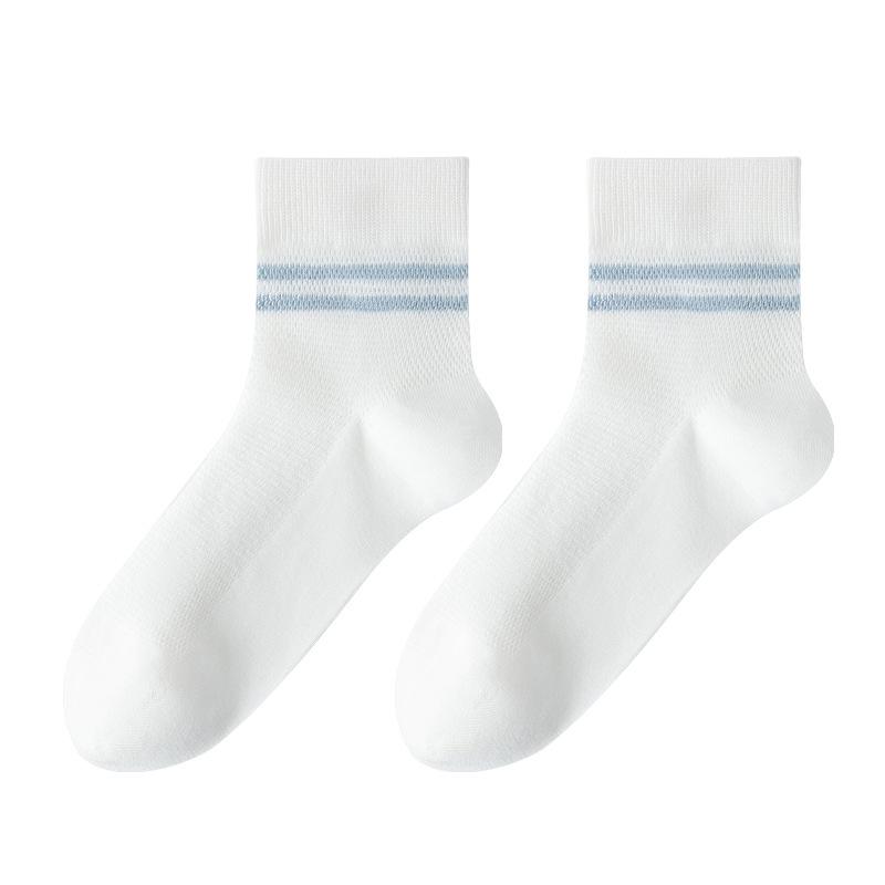 Женские весенне-летние дезодорирующие, влагопоглощающие, дышащие носки-гольфы из чистого хлопка