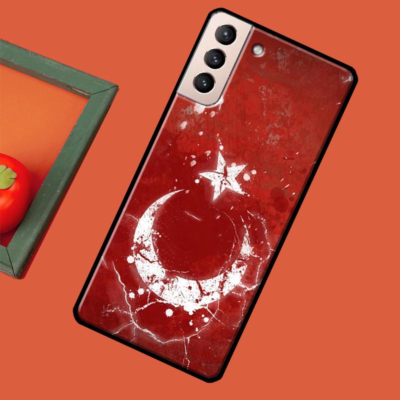 Турция Турецкий флаг Мягкий чехол для Samsung Galaxy S23 S22 S21 Ultra Note 20 Note 10 S8 S9 S10 Plus S20 FE Чехол