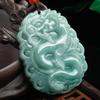 Подвеска из нефрита класса А Пиксю Гуаньинь Будда Дракон Ожерелье Амулет Мира