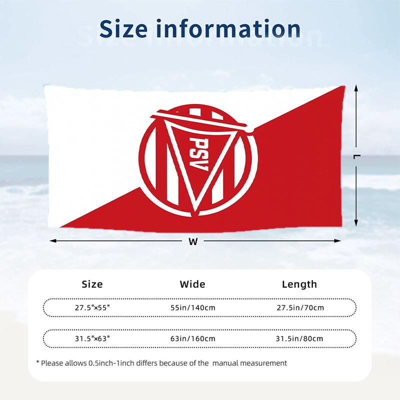 PSV Eindhoven FC print Quick Dry Beach Towel Microfiber Absorbent Portable Travel Swimming Towel